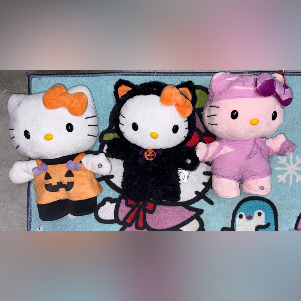 Hello Kitty Halloween Trio steppers - Black, Orange, Pink